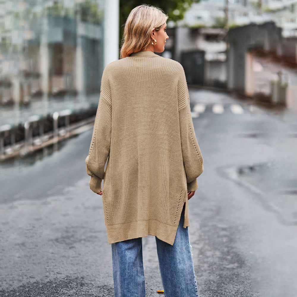 Valenzora | Damen Langarm Cardigan in lockerer Passform