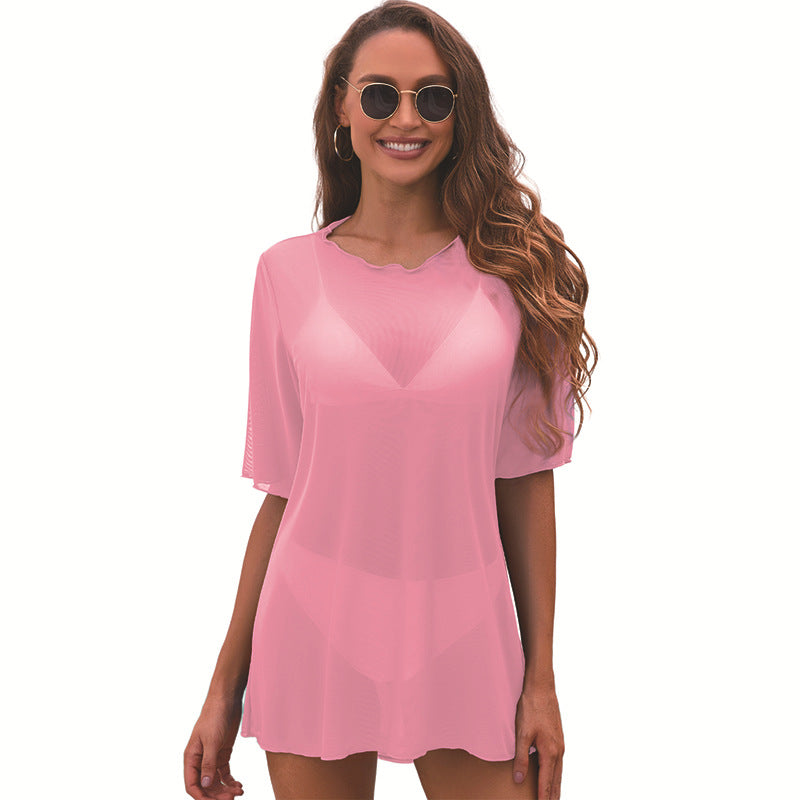 Damen-Strandkleid mit lockerer Passform, Größe