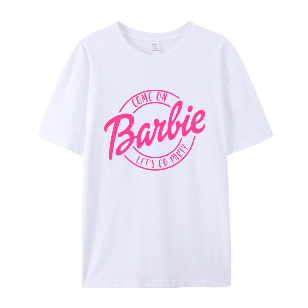 Valenzora | Retro Party Barbie Print T-shirt