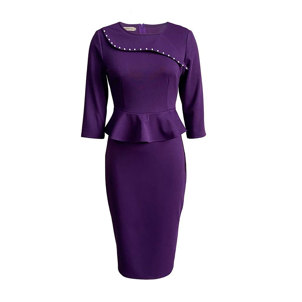 Valenzora | Women's formal peplum top and pencil skirt set
