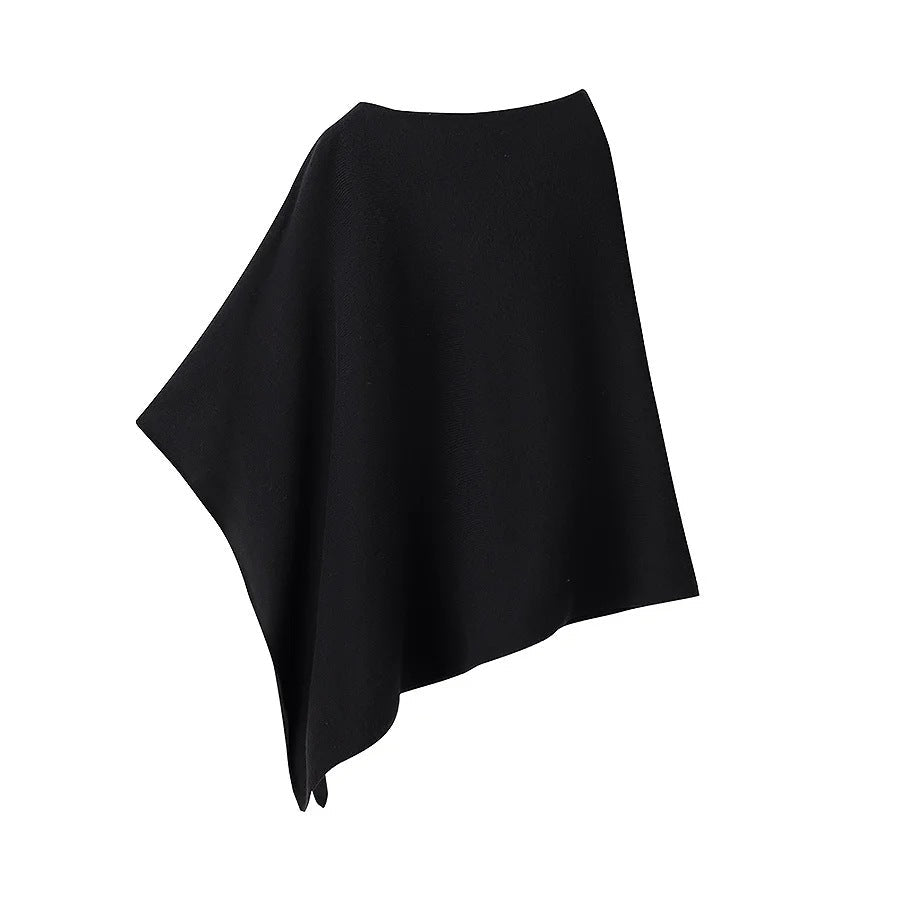 Damen-Schal-Poncho aus hochwertiger Wolle und elastischem Material, Größe [Größe fehlt]