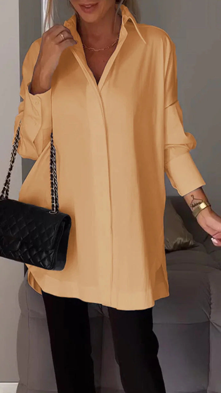 Valenzora | Simple long-sleeved pullover shirt