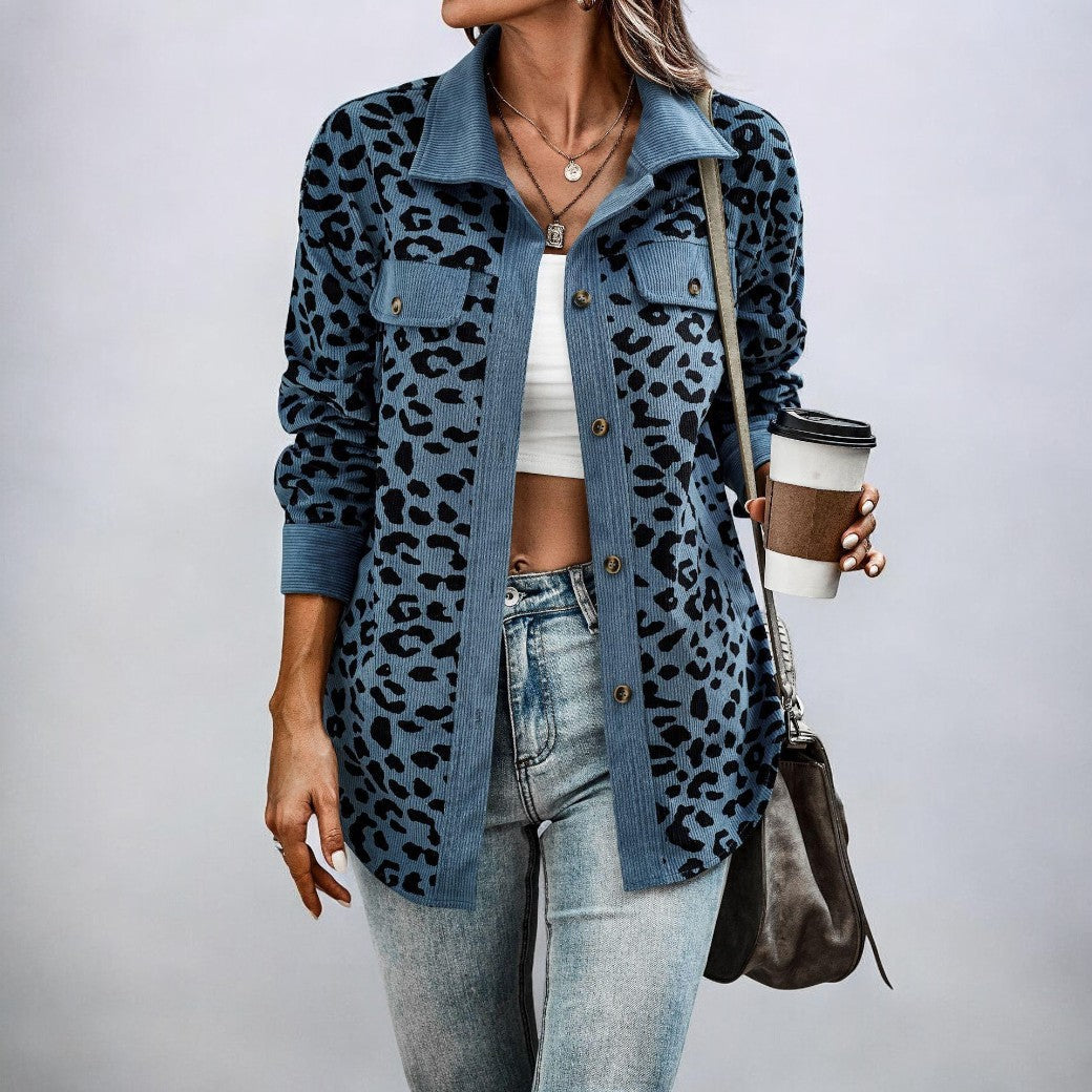Valenzora | Stylische Jacke mit Leopardenmuster