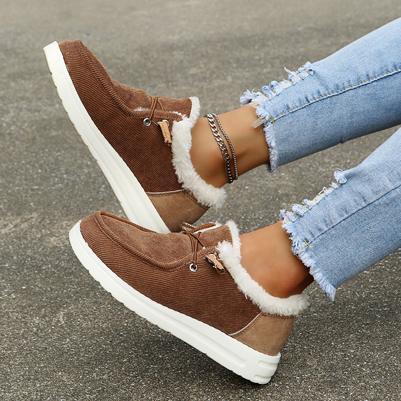 Valenzora - Elegant winter sneakers with fur lining