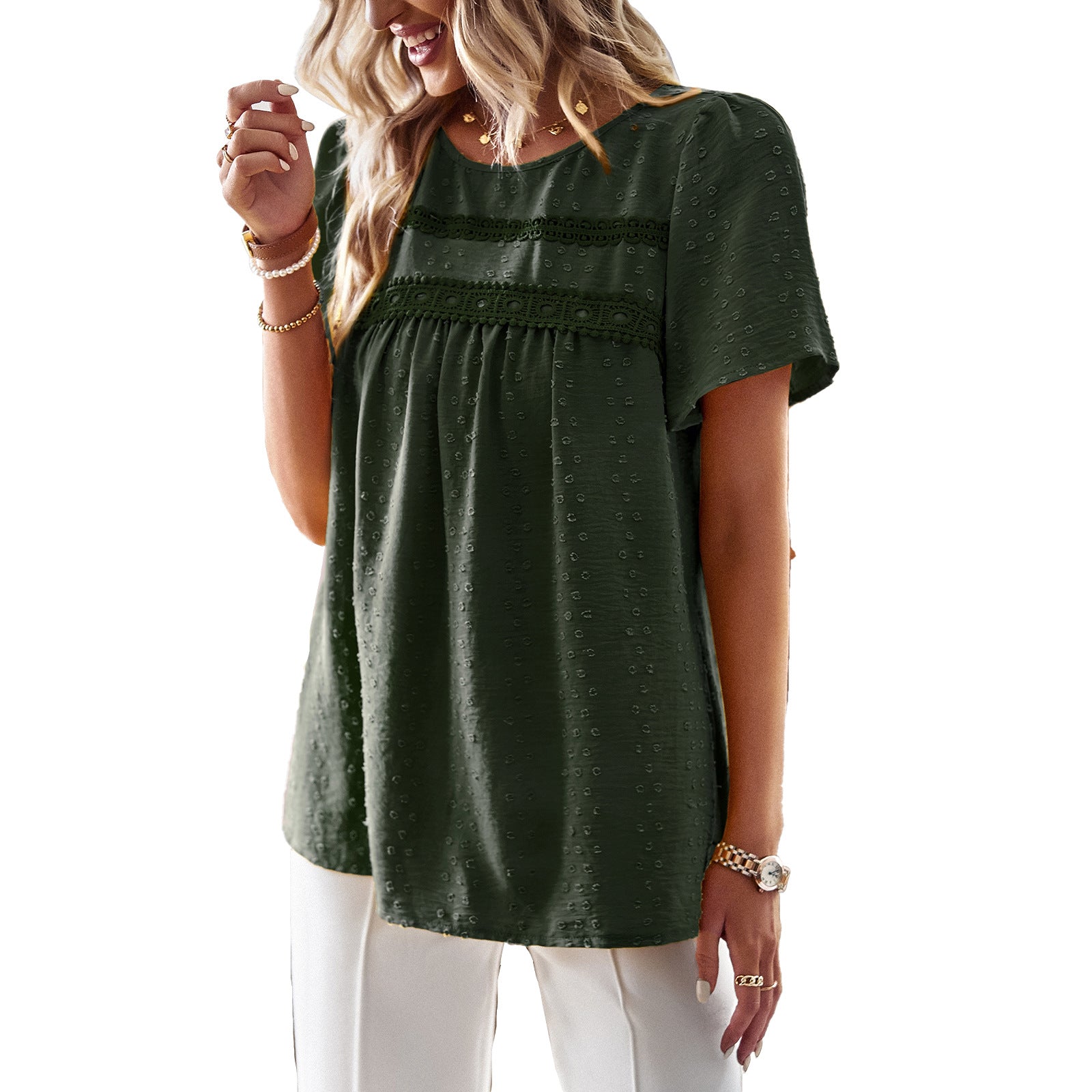 Valenzora | Loose-fitting solid-color women's shirt