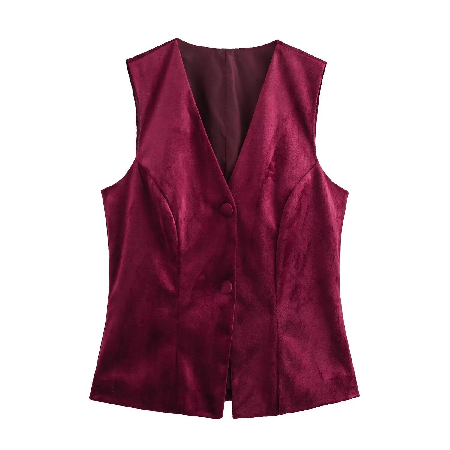 Valenzora | Velvet sleeveless vest top