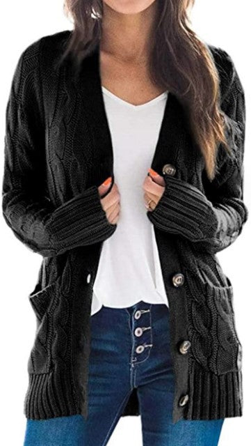 Valenzora | Stylish Plus-Size Mid-Length Cardigan Sweater