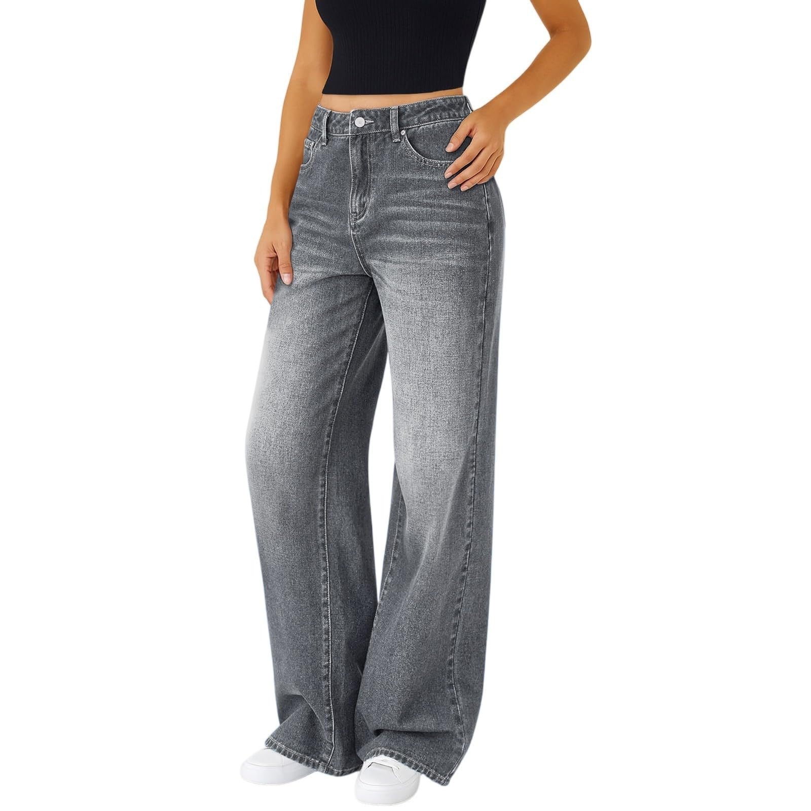 Valenzora | Loose Fit Jeans mit Sternen