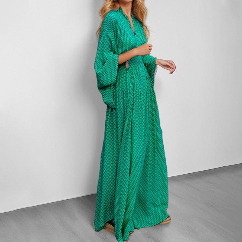 Damen Elegantes Kimono-Kleid Größe