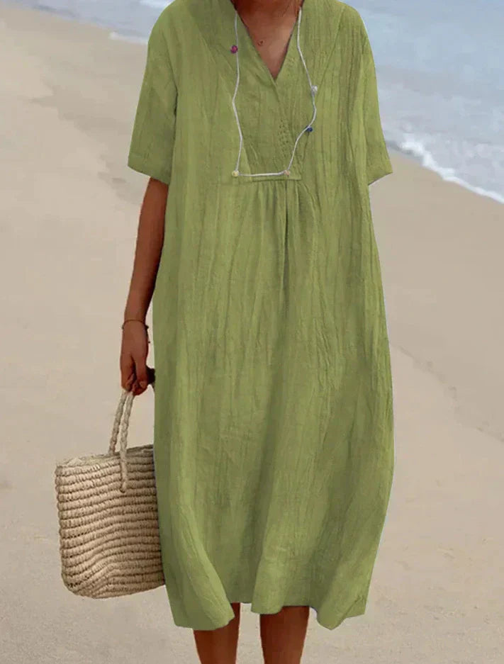 Valenzora | Cotton-linen dress
