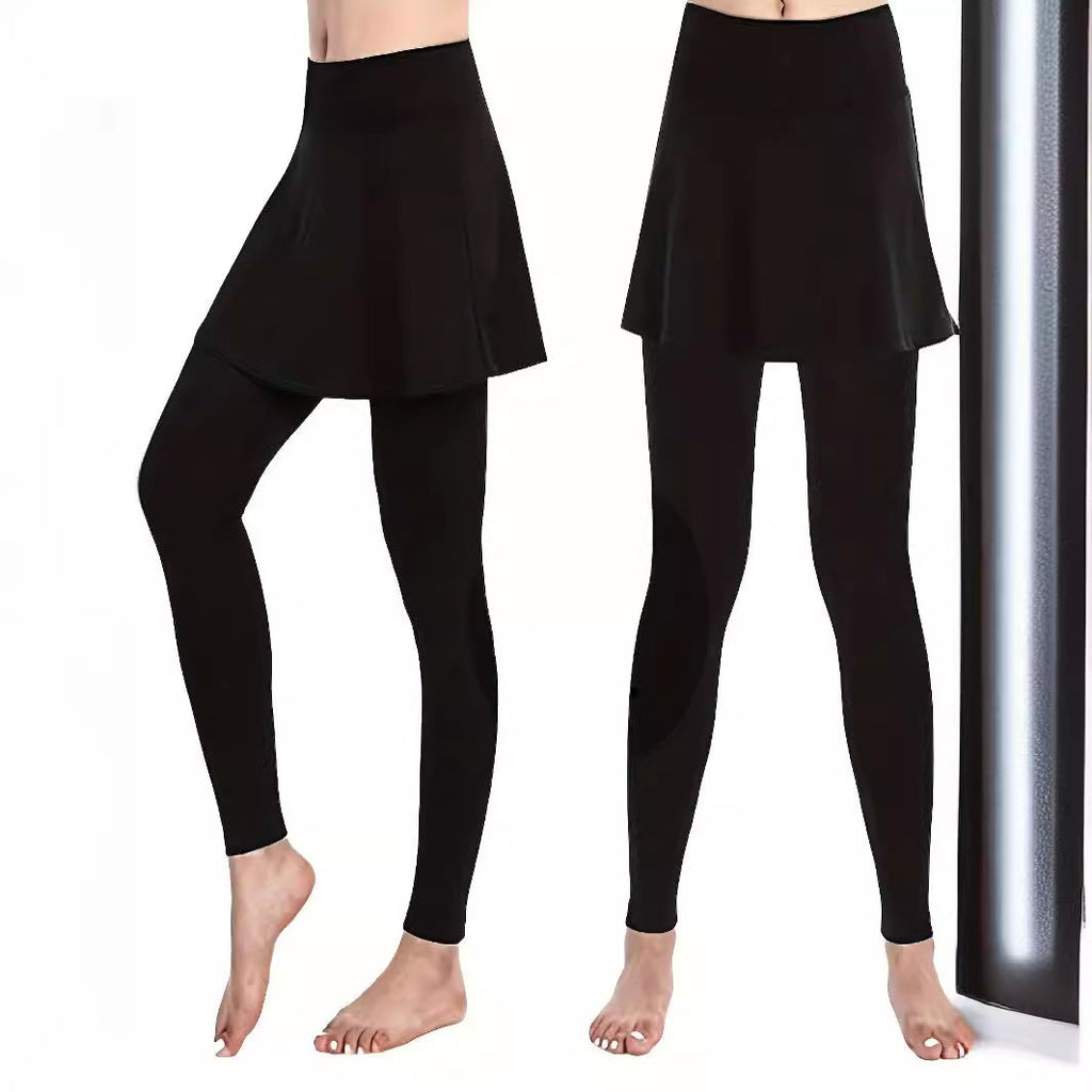 Damen-Leggings mit Tellerrock, Größe