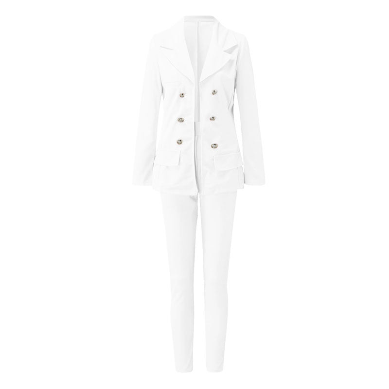 Valenzora | Single-breasted suit trousers set