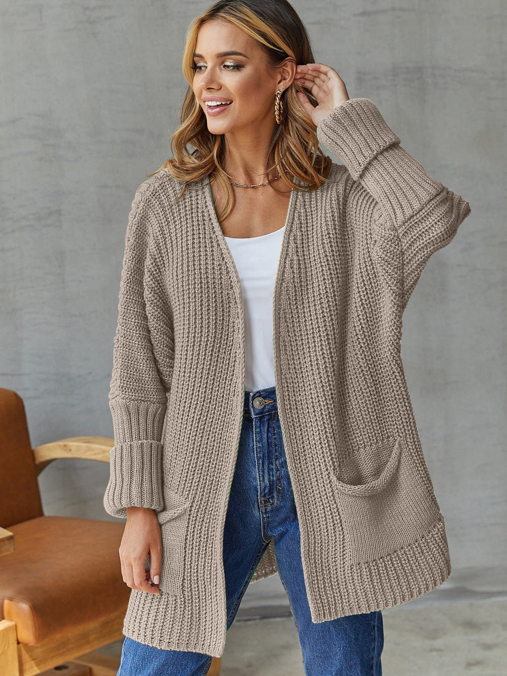 Valenzora | Oversized Knit Cardigan For Comfortable Styles