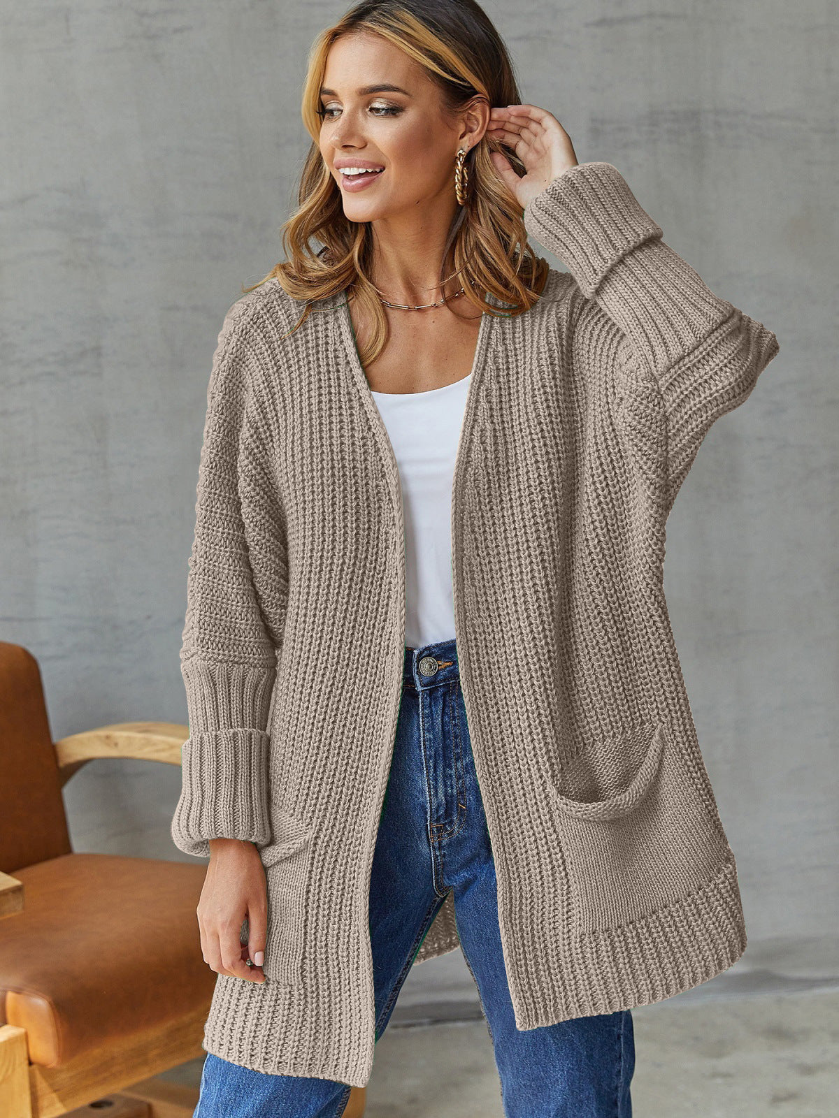Valenzora | Oversized Knit Cardigan For Comfortable Styles