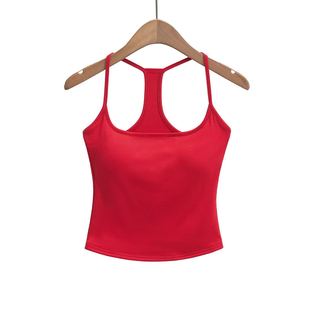 Women's sporty tank top with breathable material and sporty design, size S