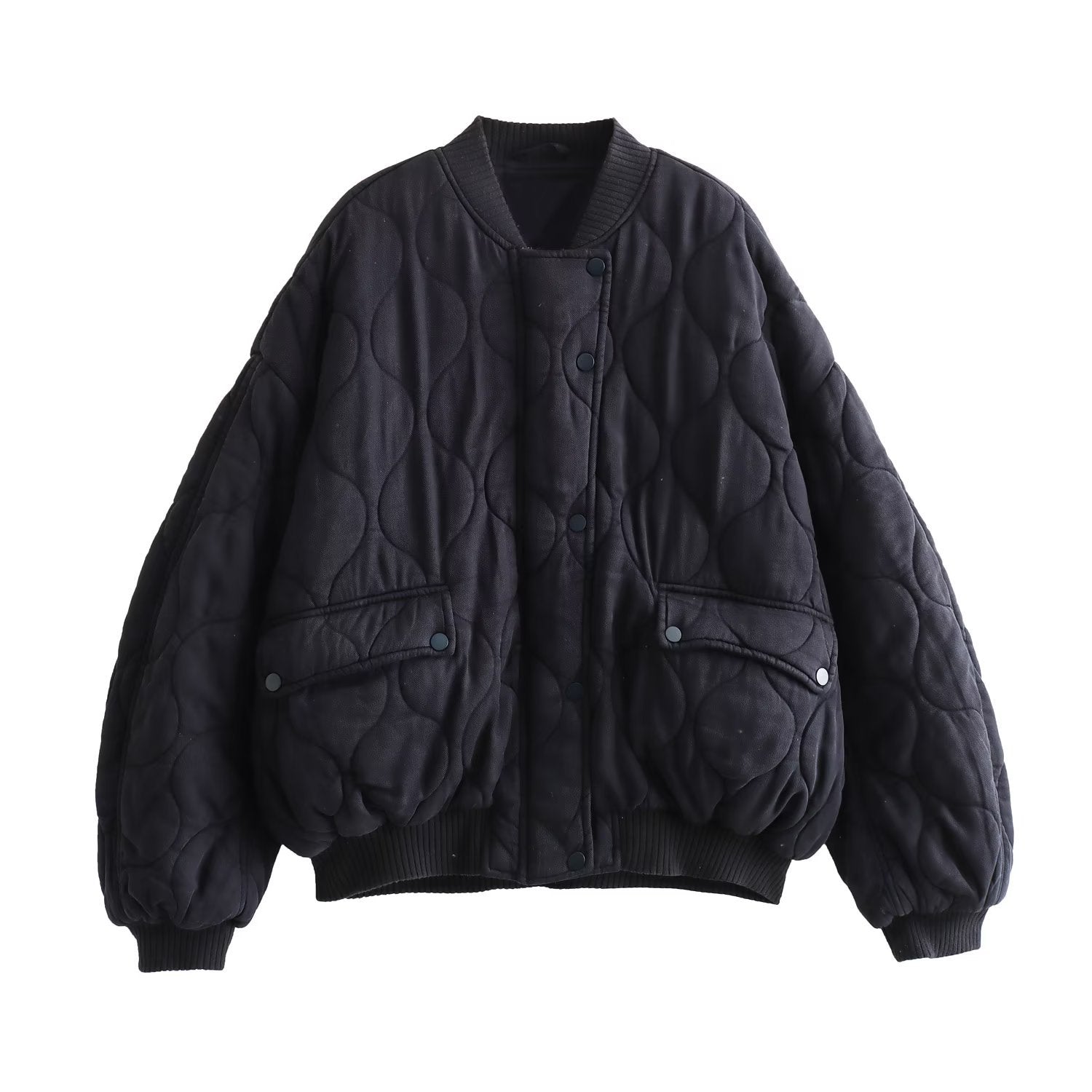 Valenzora | Gesteppte, Oversize Bomberjacke