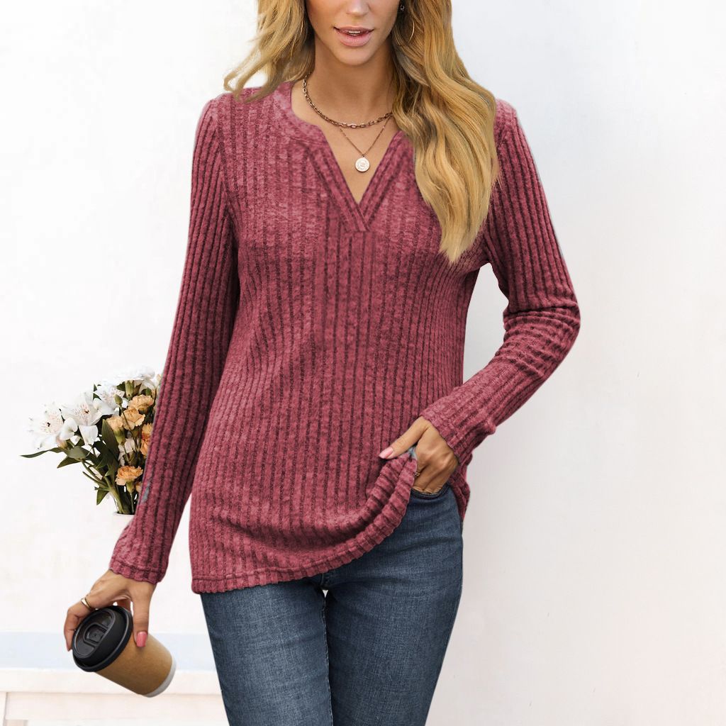 Women's striped sweater in a relaxed fit by Valenzora