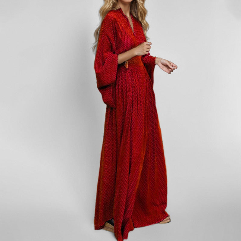 Damen Elegantes Kimono-Kleid Größe