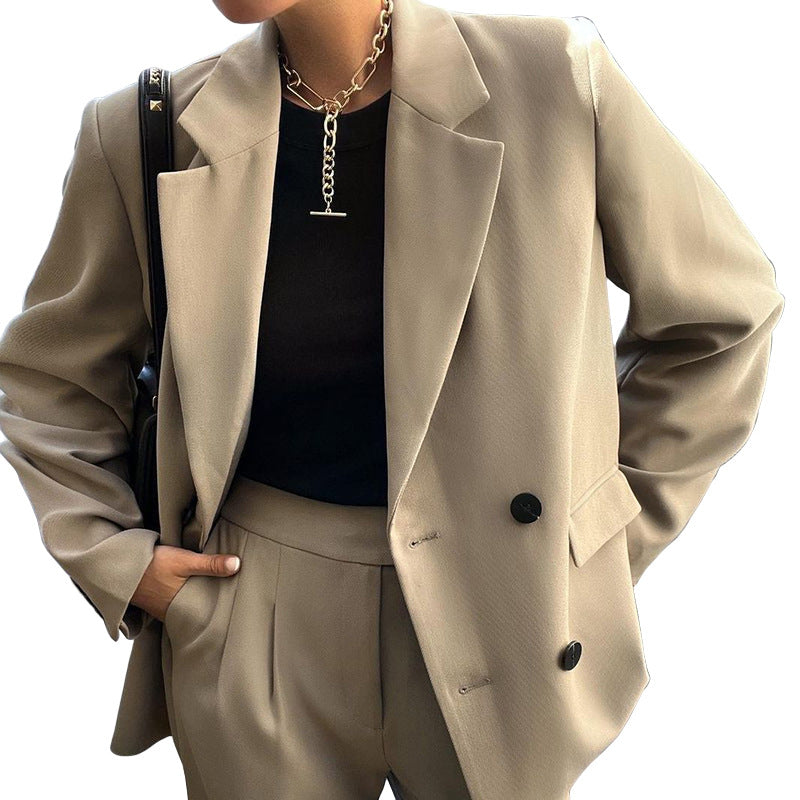 Damenanzugjacke und -hose im eleganten Oversized-Stil, Größe Valenzora