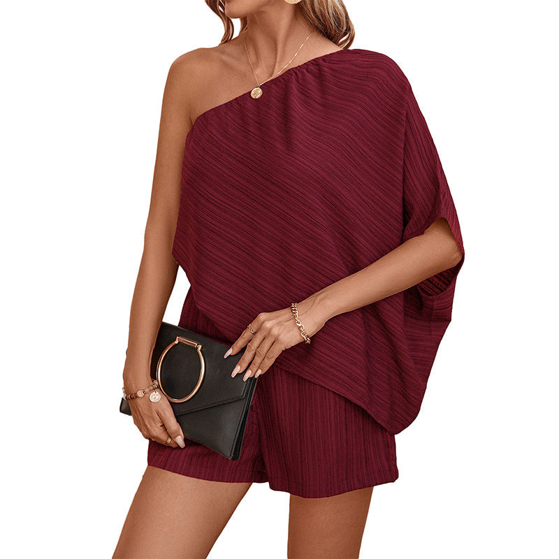 Women's jumpsuit with asymmetrical cut and casual design, size S