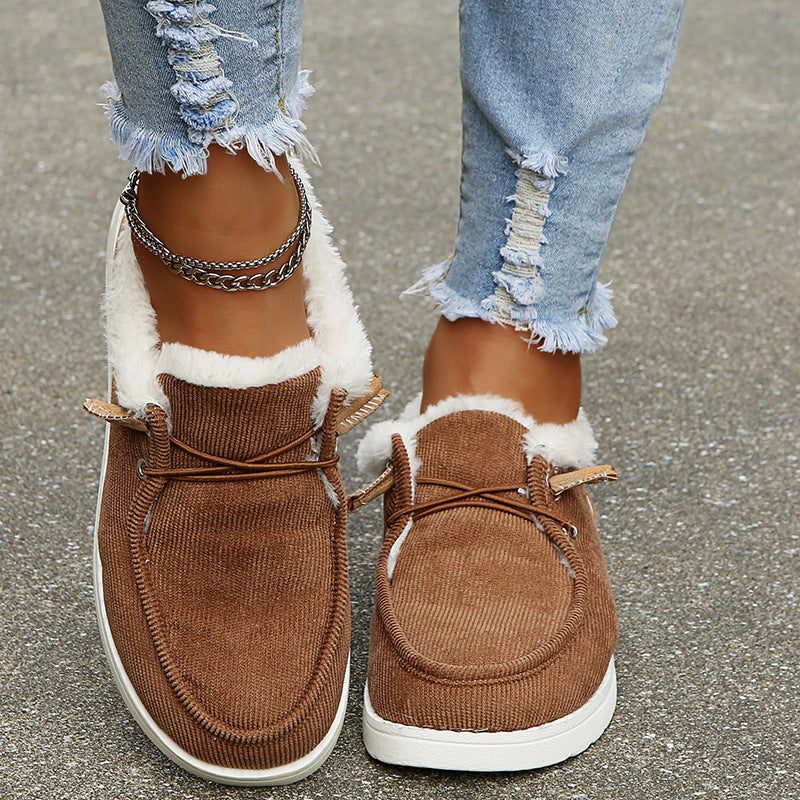 Valenzora - Elegant winter sneakers with fur lining