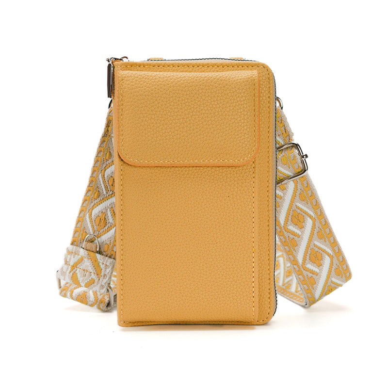 Valenzora shoulder bag with cell phone compartment