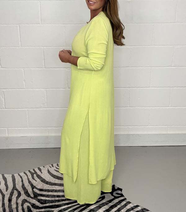 Valenzora | Split Long Top and Pants Set