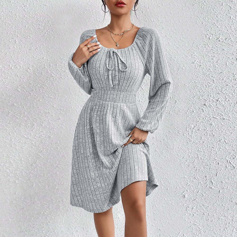 Damen-Midikleid aus elastischem Material mit modischer Raffung, Größe S