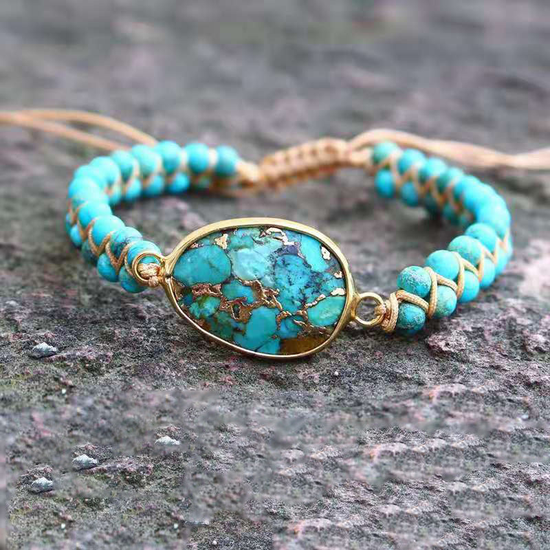 Valenzora | Ethnic Handmade Women's Bracelet with Turquoise Beads