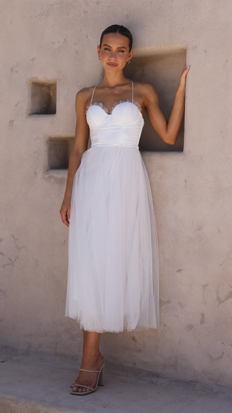Valenzora | Frühling Sommer Sexy Sling Freizeitkleid Urlaub Mehrfarbige Damenbekleidung Kleid
