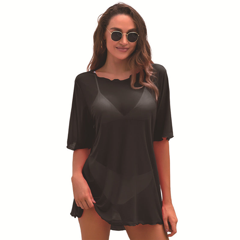 Damen-Strandkleid mit lockerer Passform, Größe