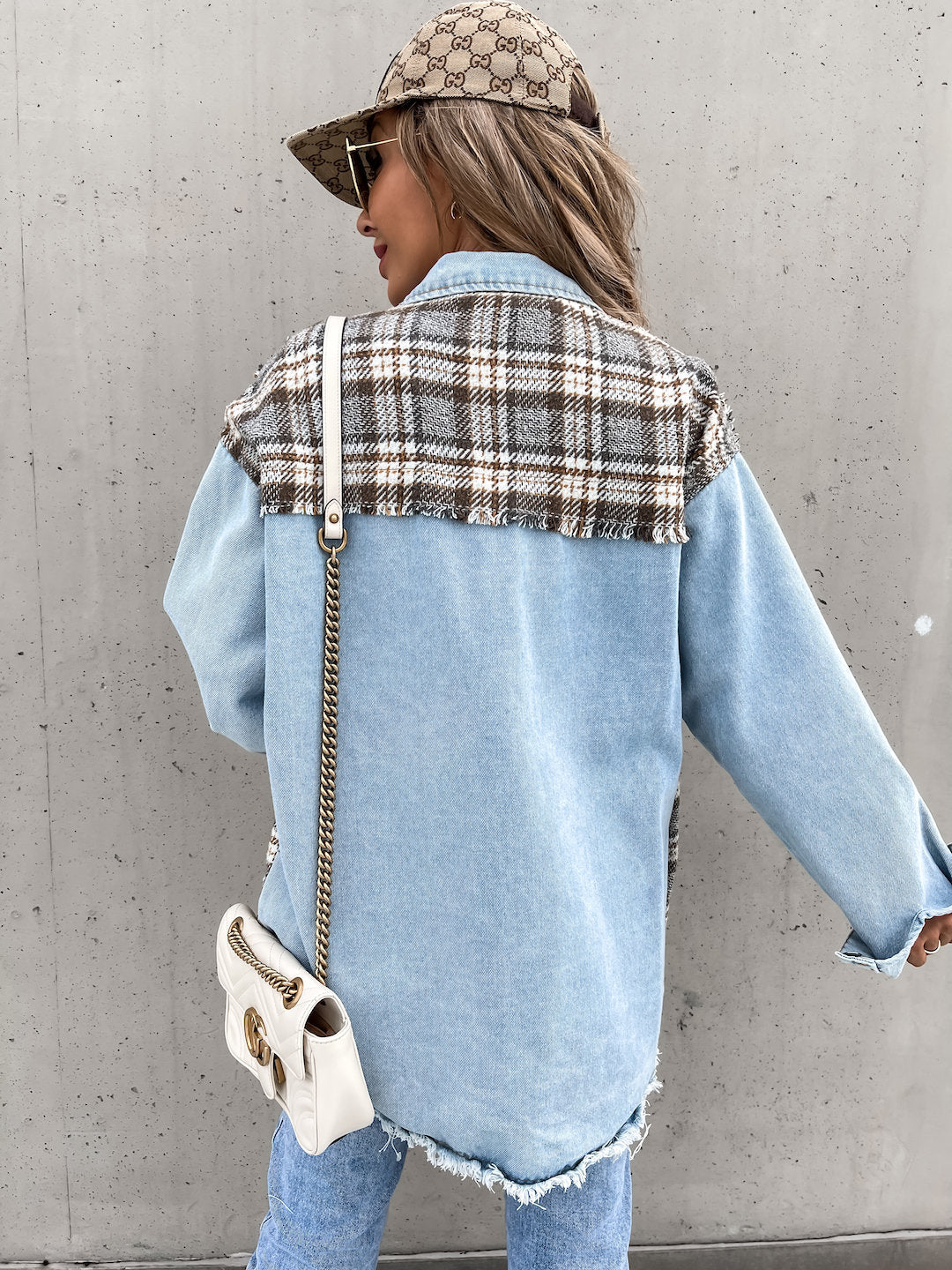 Valenzora | Casual button-front long-sleeved denim shirt
