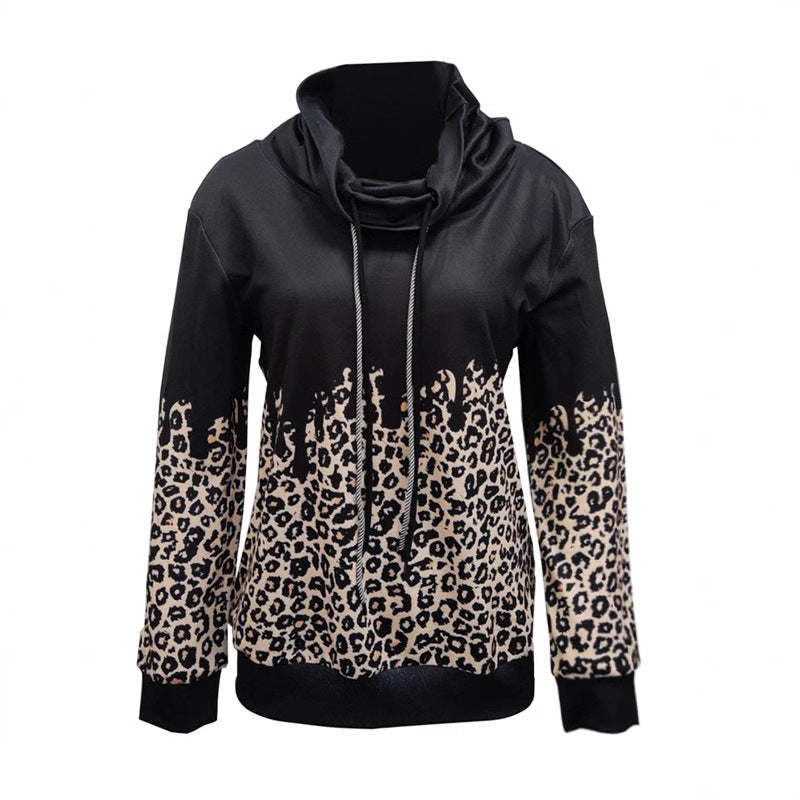 Damen-Hoodie mit trendigem Animal-Print und lässiger Passform, Größe