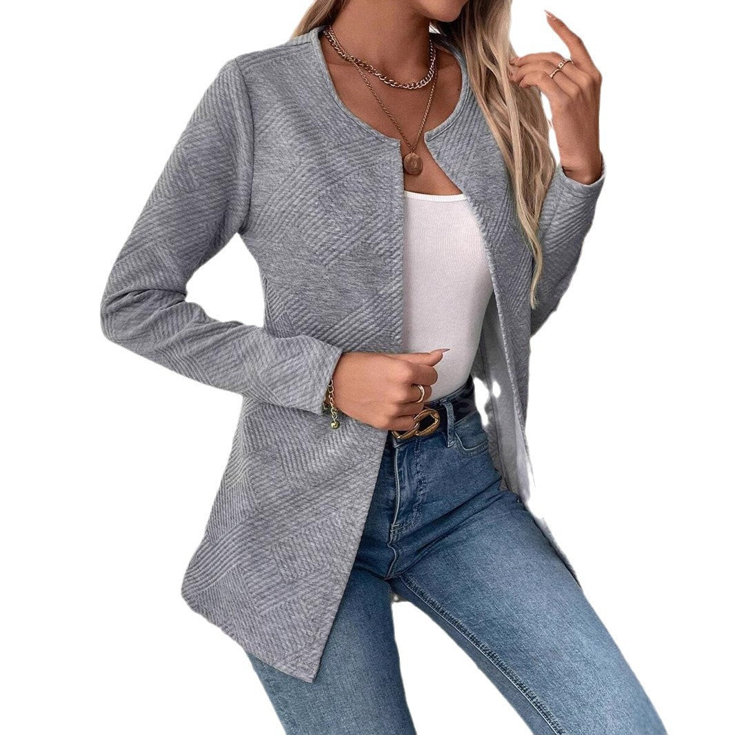 Women's slim-fit cardigan – Minimalist & elegant commuter style