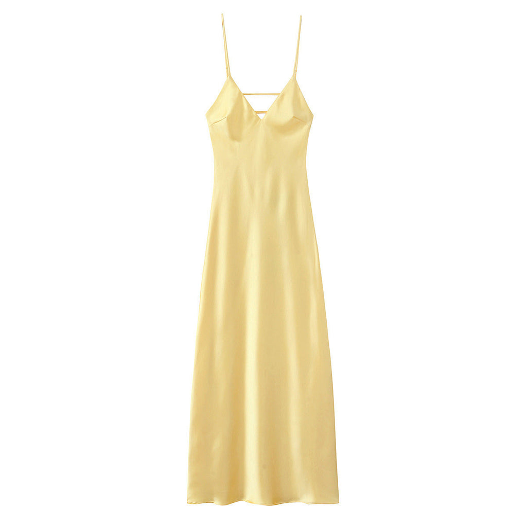 Valenzora | Glamorous midi sling long dress