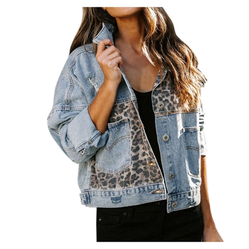 Women's casual jacket with modern patterns, size