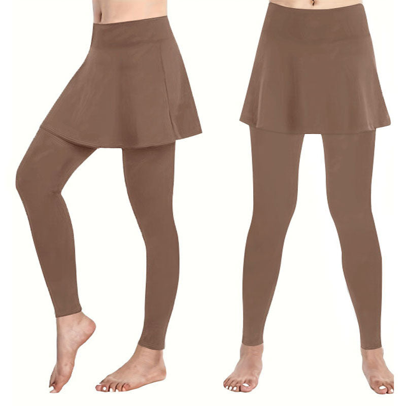 Damen-Leggings mit Tellerrock, Größe