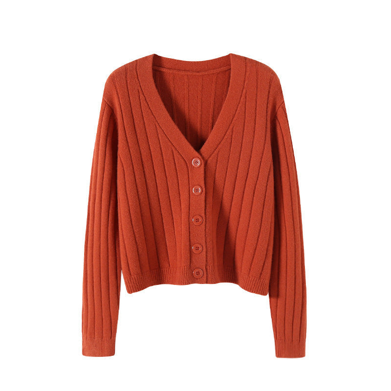 Valenzora | Lace-up knitted V-neck sweater for women