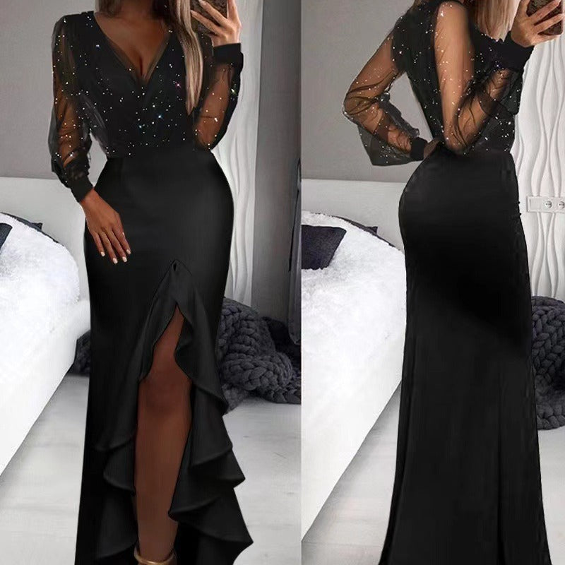 Valenzora | Elegant commuter long skirt dress