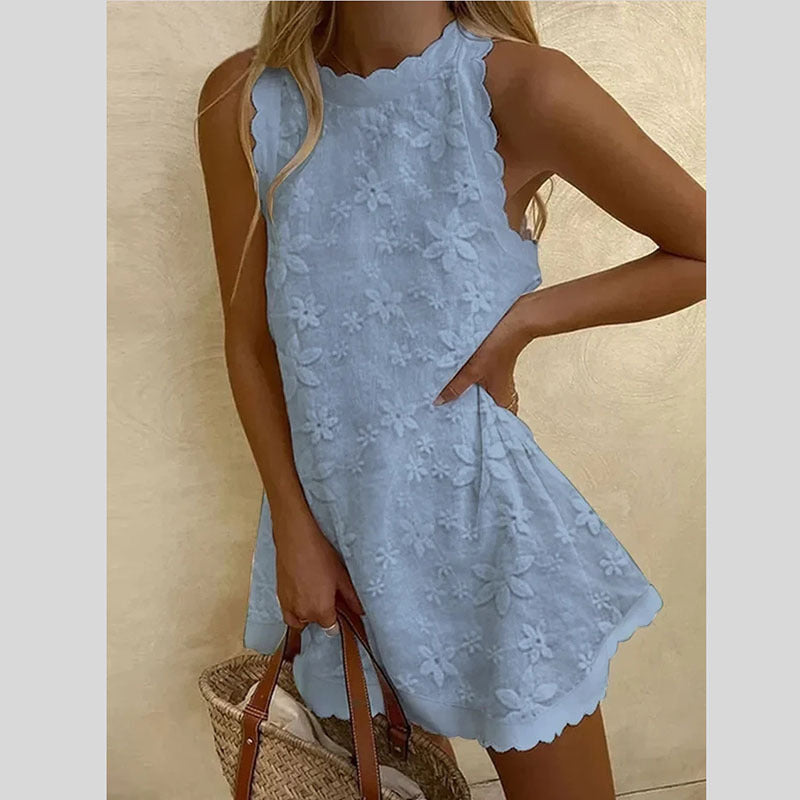 Damen-Sommerkleid im Blumenmuster, Größe