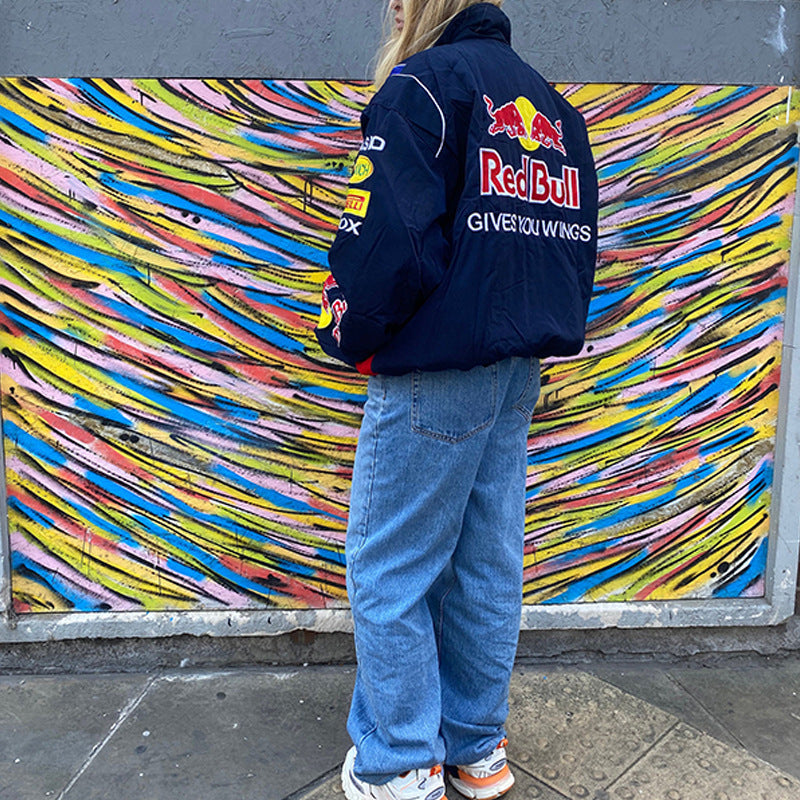 Valenzora | Langärmelige F1 Racing Bomberjacke mit Aufdruck