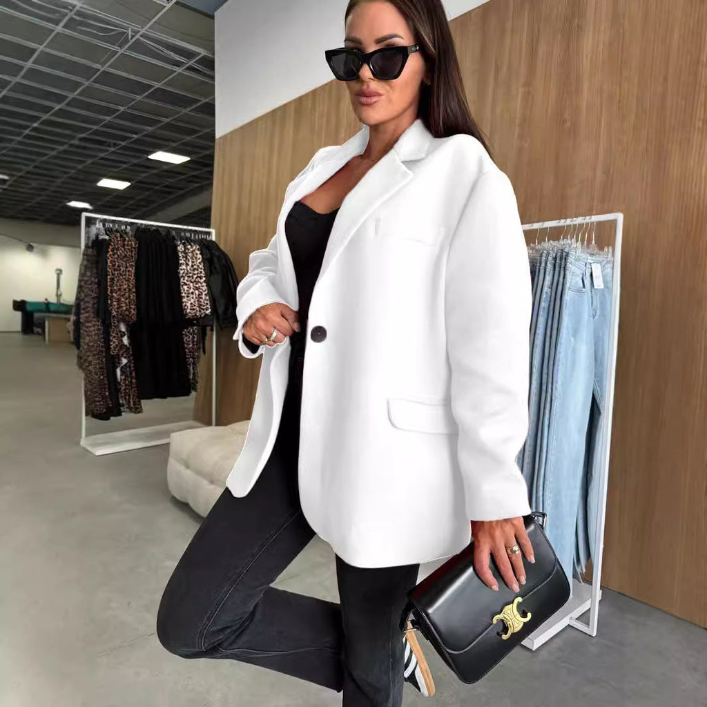 Oversized-Blazer für Damen mit klassischem Schnitt