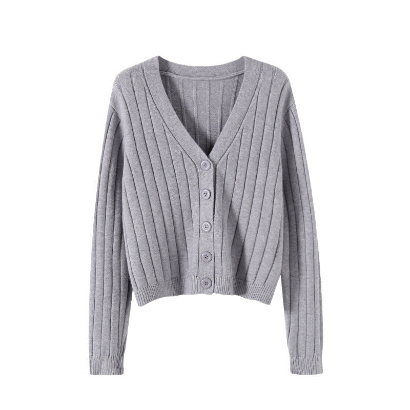 Valenzora | Lace-up knitted V-neck sweater for women