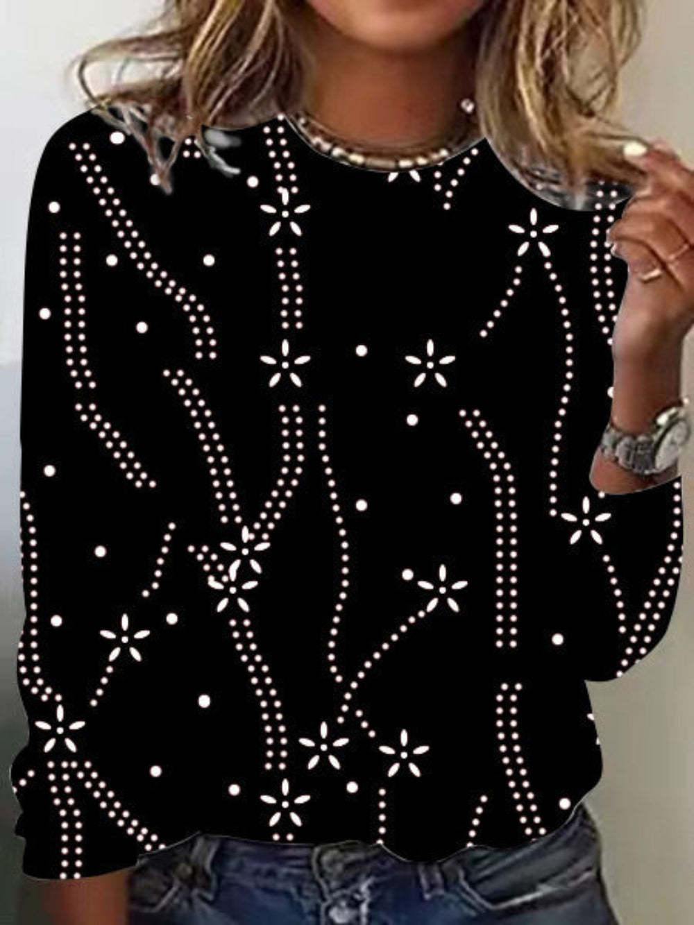 Valenzora | Elegant Top with Print