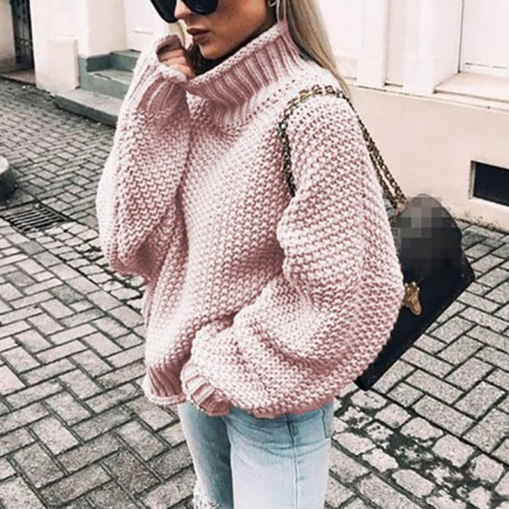 Pullover mit Stehkragen