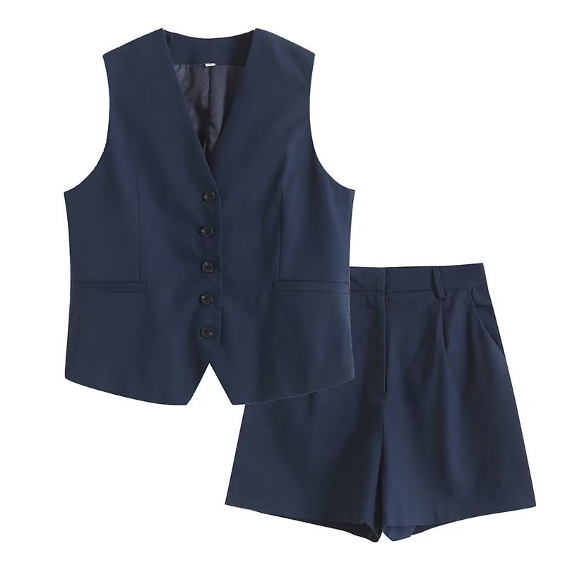 Valenzora | Loose Vest Shorts Set