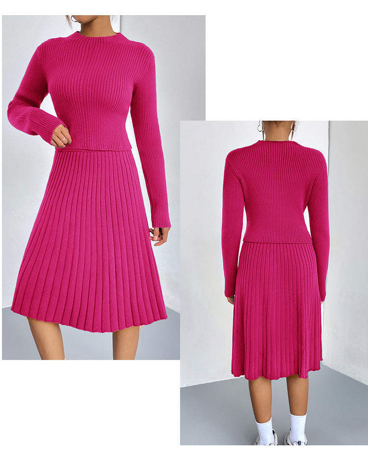 Valenzora | A-Linien-Rock Strickpullover-Set