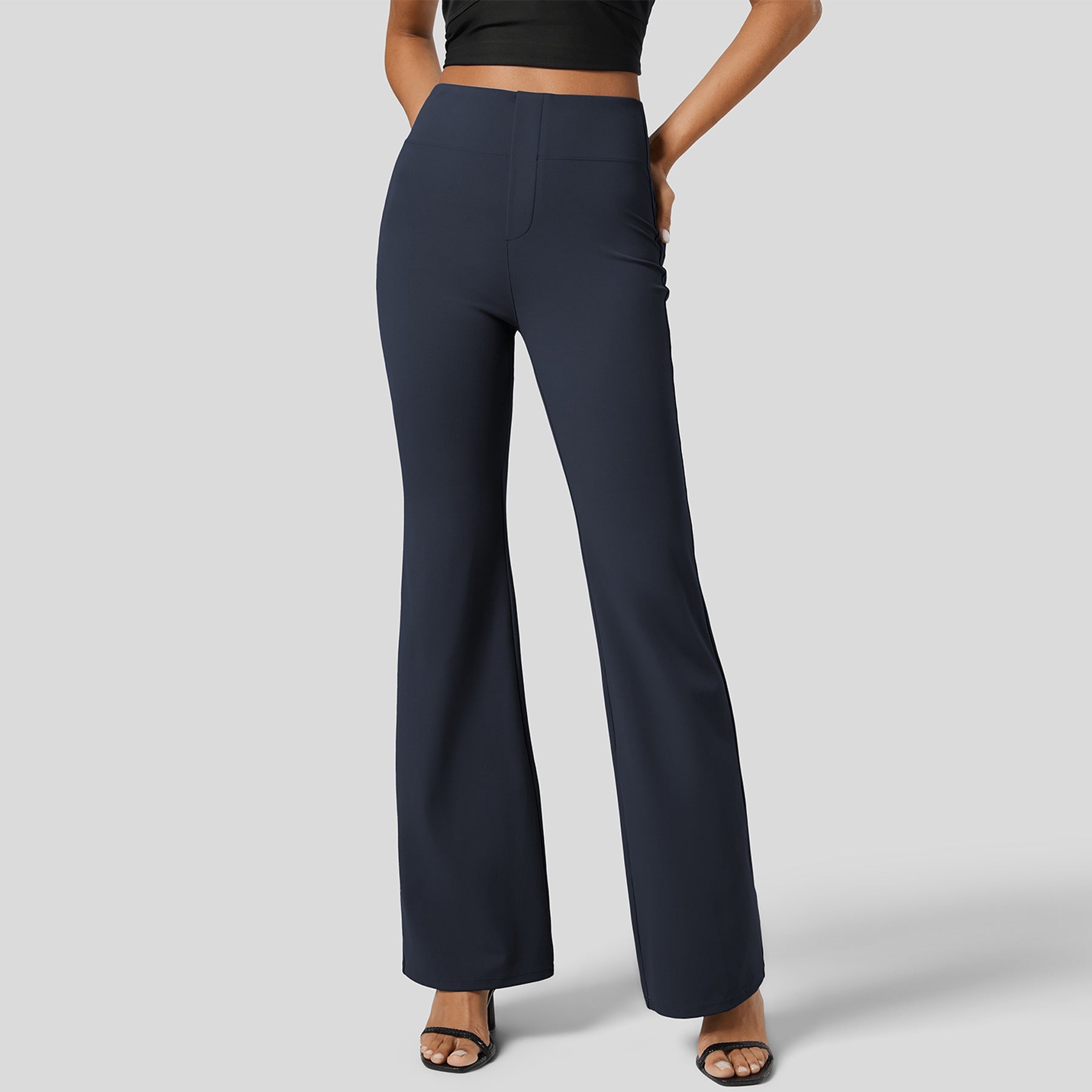 Valenzora | High-Waist, po-formende Sport-Pull-On-Hose mit weitem Bein