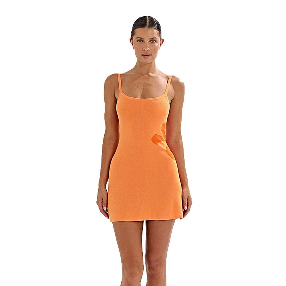 Women's comfortable sundress made of lightweight cotton, size