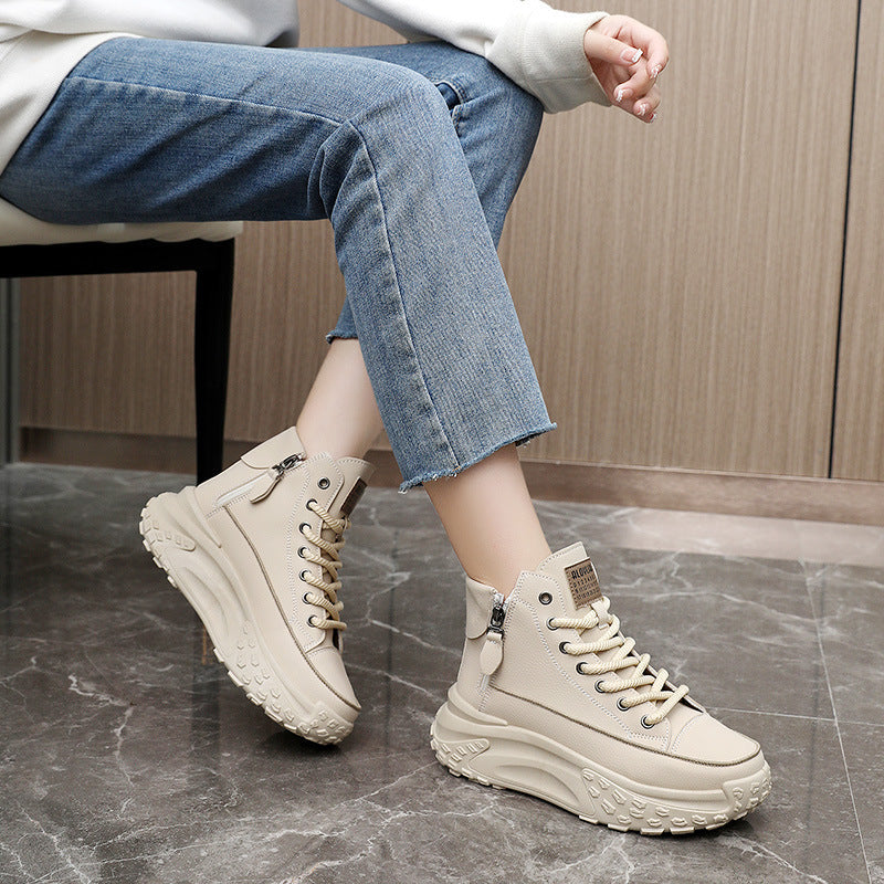 Valenzora | Lässige Plateau-Knöchelsneaker
